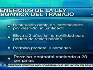 Nueva ley venezolana protege a trabajadores