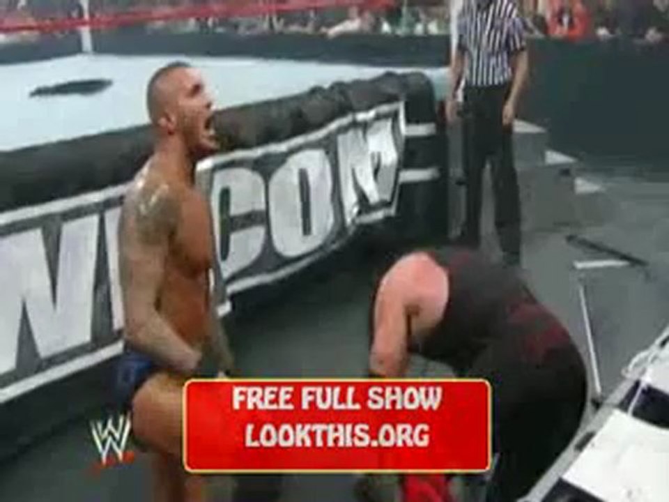 Orton DDT Kane off table WWE Extreme Rules 2012