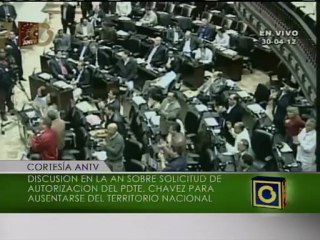 Autorizan por quinta vez salida del presidente Chávez a Cuba para tratamiento