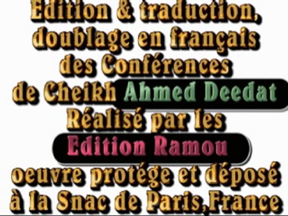 bienvenue à la mosque porte ouverte à l'islam ahmed deedat