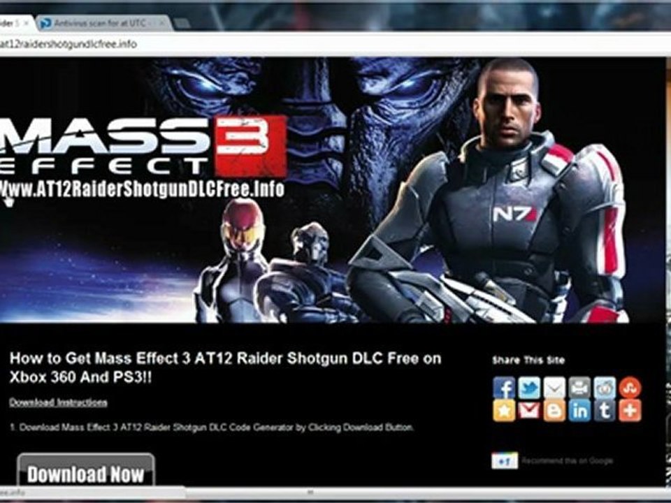 Mass Effect 3 AT12 Raider Shotgun DLC - Xbox 360 - PS3