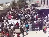 فري برس ادلب جبل  الزاوية الرامي  مظاهرة الاثنين لنصرة ادلب الجريحة30 4 2012 Idlib