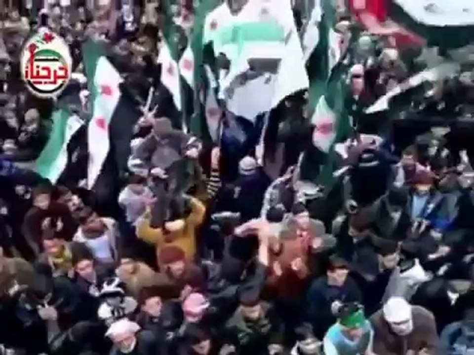 فري برس ادلب أغنية يا أيراني كلبك ودع ساقط ساقط يا بشار بدون موسيقا جرجناز Idlib