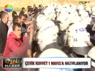 Çevik kuvvet 1 mayıs'a hazırlanıyor - 30 nisan 2012