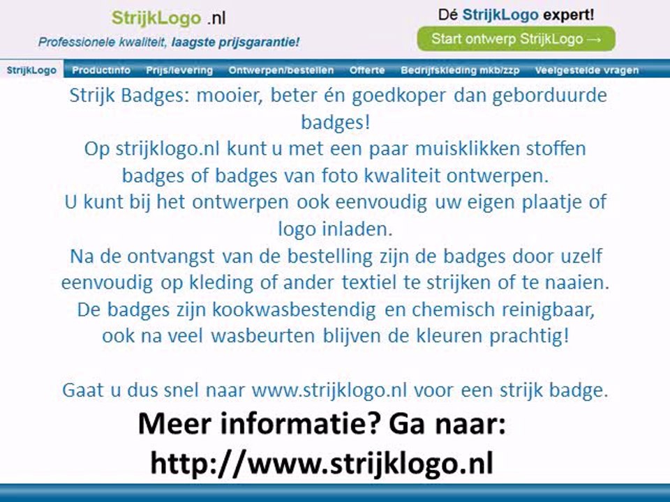 Strijk Badges