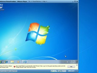 Install Windows 7 in VMware Player