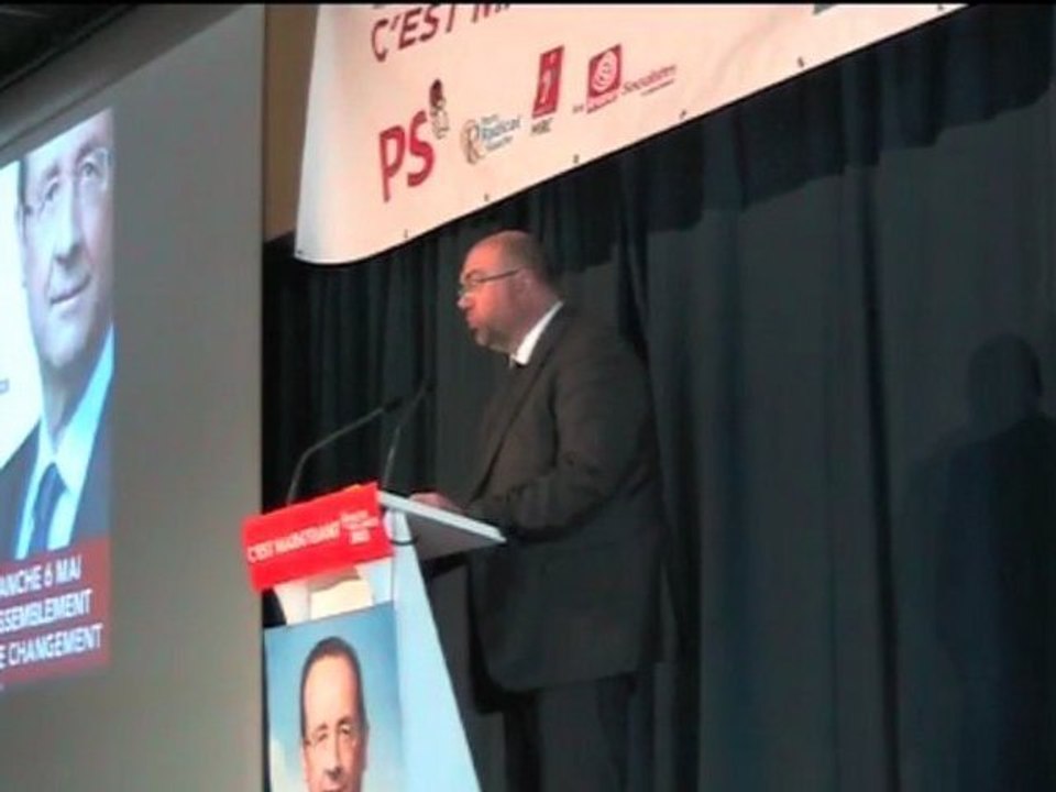 meeting PS à Avranches - discours de Stéphane Travert - 30 avril 2102