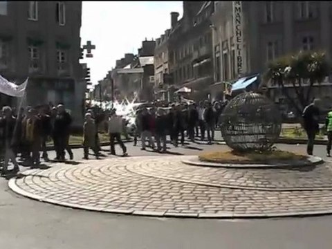 rassemblement intersyndical et défilé du 1er mai 2012 à Avranches (50)