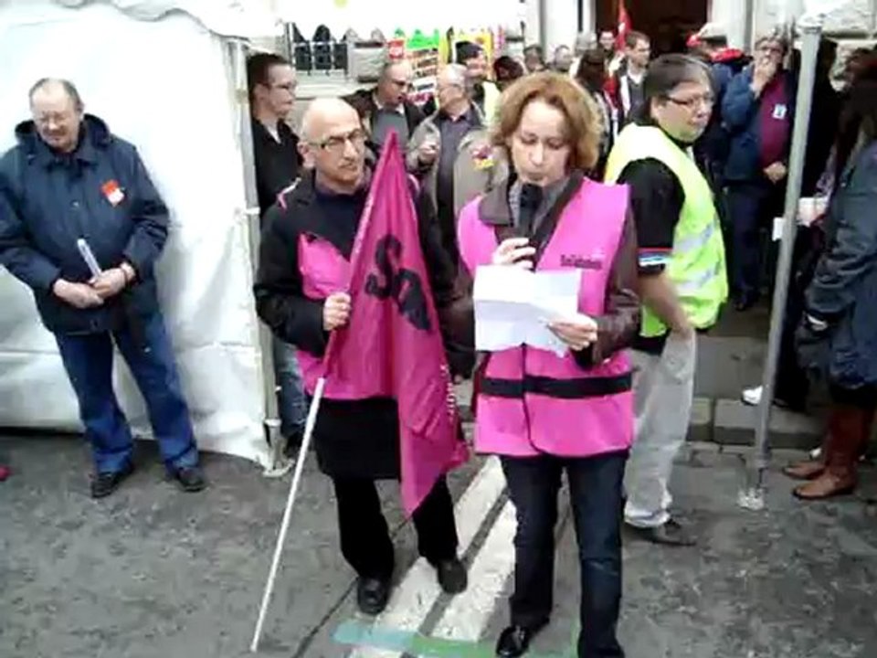 Prise de Parole de SOLIDAIRE02 le 1 er Mai à Saint-Quentin (02)