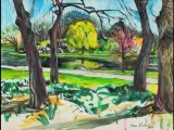 Oil Painting Process - Central Park Reservoir North Woods New York City - Ari Lankin