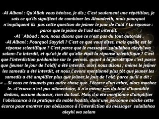 Jeuner le samedi ? - Débat entre Sheikh Al Albani & Sheikh Mohsin Al Abbad