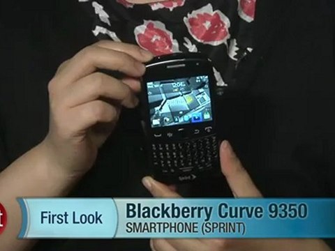 BlackBerry Curve 9350 Phone, Black (Sprint)