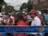 Trabajadores del sector salud y educación también marcharon en Aragua