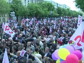 Ambiance lors du rassemblement du 1er Mai