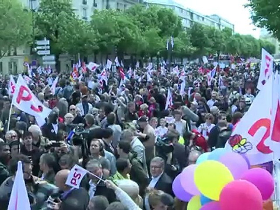 Ambiance lors du rassemblement du 1er Mai