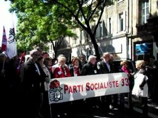 1er mai 2012 à Bordeaux | Philippe Madrelle, Michèle Delaunay et Philippe Dorthe
