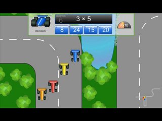 Çarpma İşlemi Araba Yarış