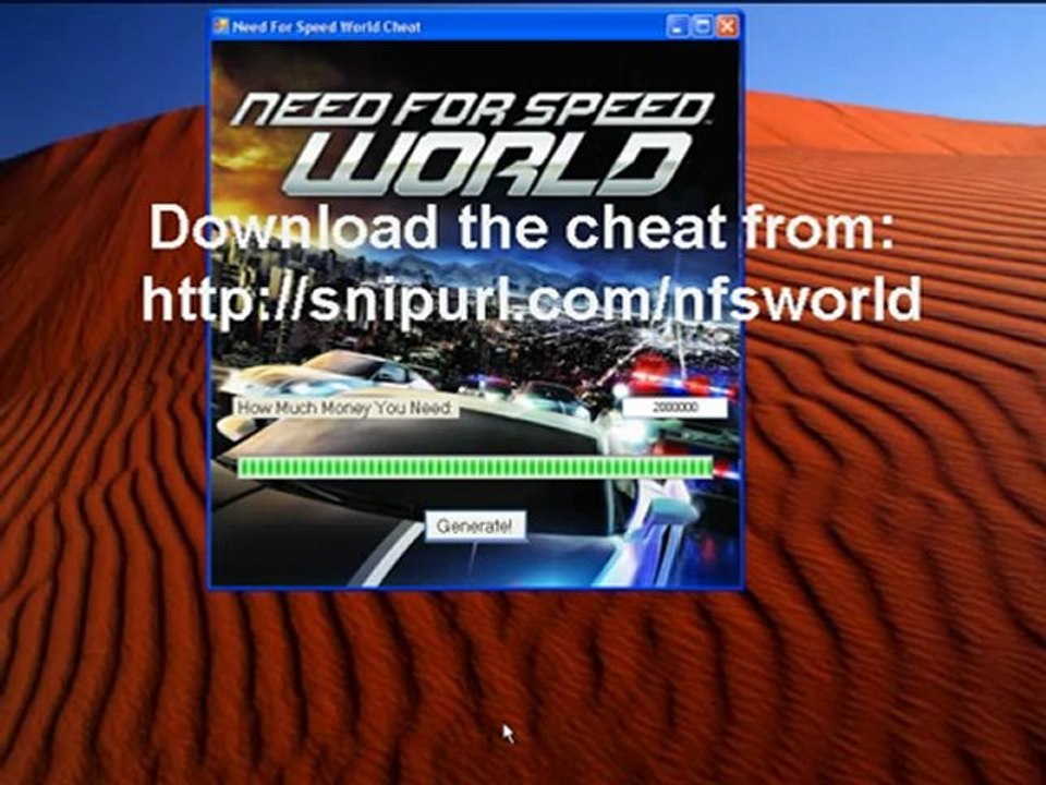 NFS World Hack Cheat |FREE Download| May June 2012 Update