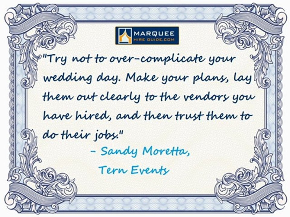 Marquee Hire Guide's Quick Tip Clip #15 – Tern Events