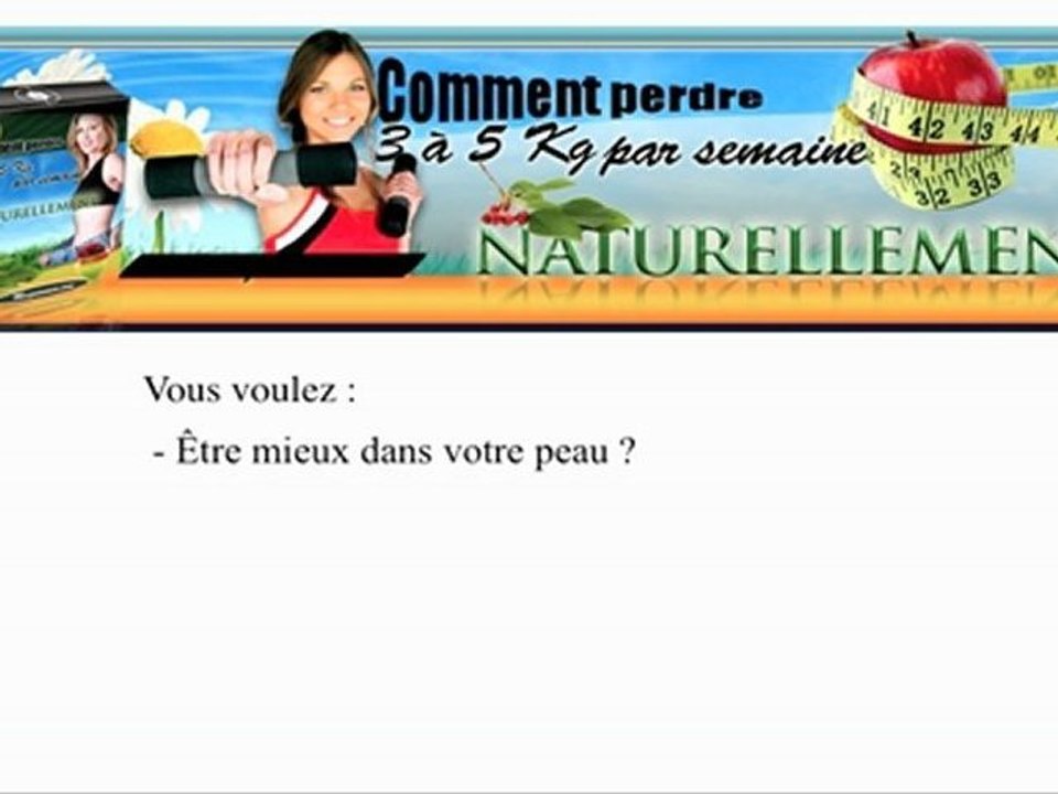 Comment perdre des kilos