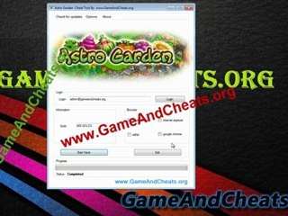 Astro Garden Gold Cheat tool May 2012