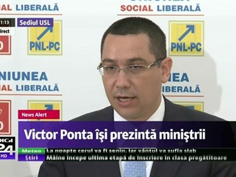 Victor Ponta - Le Premier Ministre présente Gouvernement de la Roumanie(01.Mai.2012)