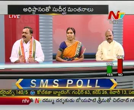 Live Show with KSR - Cong G Venkatramana Reddy-TRS Padma devender reddy-TDP Kishan Reddy-02