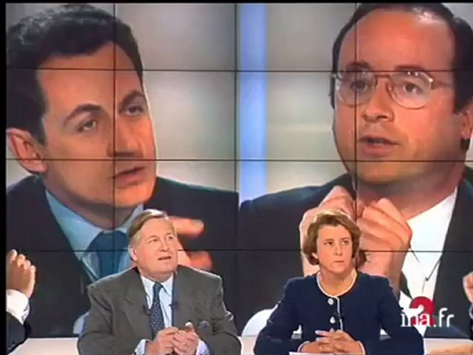 Débat Francois Hollande et Nicolas Sarkozy (Mots croisés 1998) - Archive vidéo INA