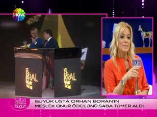 Orhan Boran'ın ödülünü Saba Tümer aldı SON!