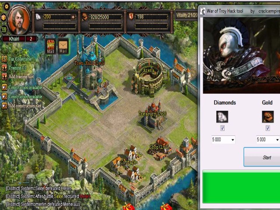 War of Troy Hack tool adder free download |RapidShare|