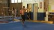 Gymnaste double Backflip fail