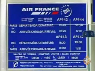 فقدان طائرة فرنسية فوق المحيط الاطلسي