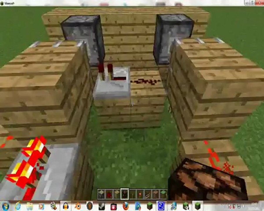 Tuto Minecraft: Porte ou lumiére à deux leviers