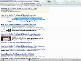 How To Be On The First Page Of Google In A Nutshell