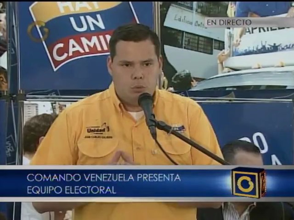 Comando Venezuela presenta equipo electoral