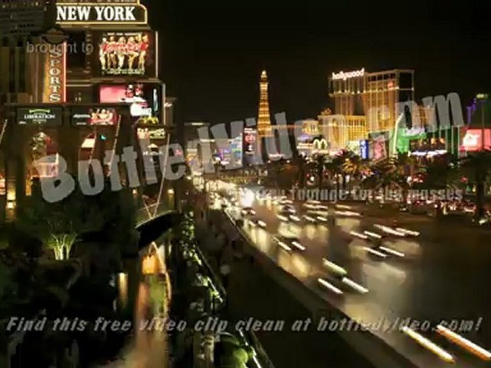 Free 4K Time Lapse Stock Footage "Las Vegas Strip" - BottledVideo.com
