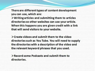 Content Development Increases Rankings