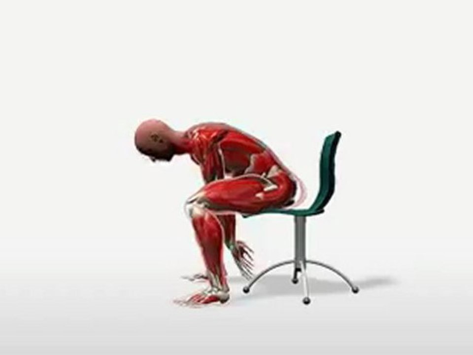 Oturarak Bel Gerdirme Egzersizi 2 / Seated Lower Back Stretch ~ bodytr.com