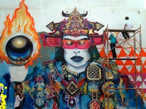 Paint Our Town 2012 Bahrain aerosol arts tour