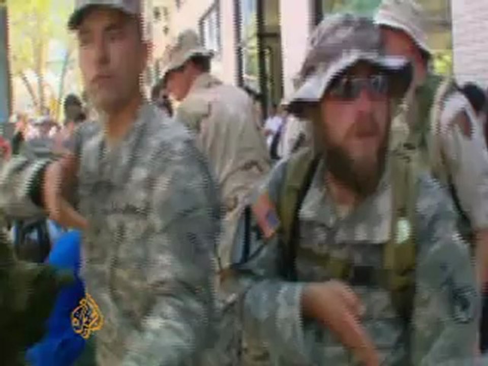 US veterans demonstrate against the Iraq war - 27 Aug 2008