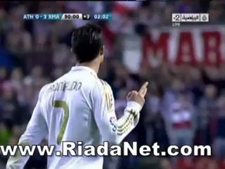 اشارات فاضحه من كريستيانو رونالدو لجماهير اتلتيكو بلباو@RiadaNet.com
