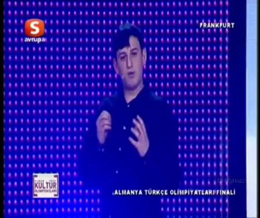 Türkçe konuşma  BİRİNCİSİ 10.Türkçe Olimpiyatı Almanya