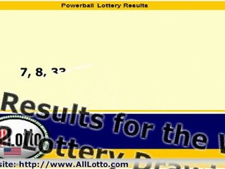 Powerball Lottery Drawing Results for May 2, 2012