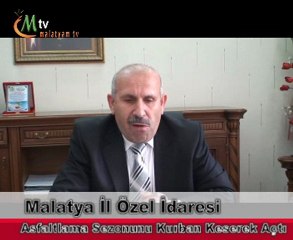 Malatya İl Özel İdaresi, Asfaltlama Sezonunu Kurban Keserek Açtı.