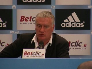 Deschamps après match OM - Nancy (1-0)