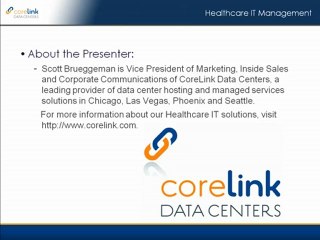 Healthcare IT Management | CoreLink Data Center