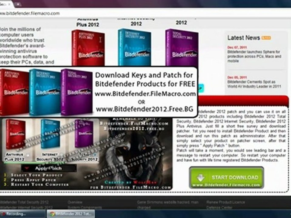 Bitdefender Internet Security 2012 Serial Key