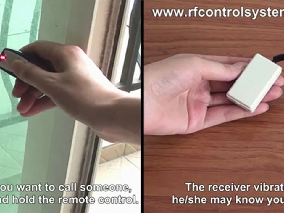 RF Wireless Remote Control Vibration Reminder 50m