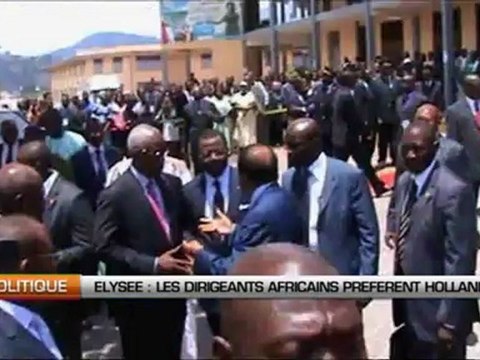 Elysée : les dirigeants africains préfèrent Hollande