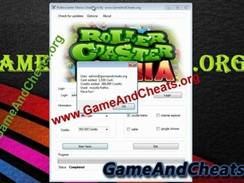 How to cheat Rollercoaster Mania Credits and Cash
